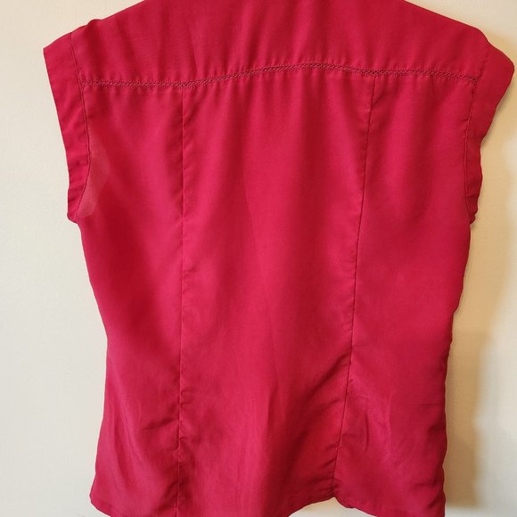 Red button up blouse, Jason Wu for Target - Picture 4 of 4